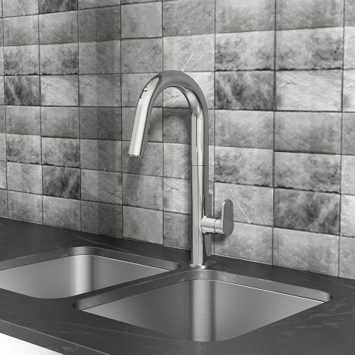 Beale Selectronic Hands-Free Pull-Down Kitchen Faucet in Polished Chrome