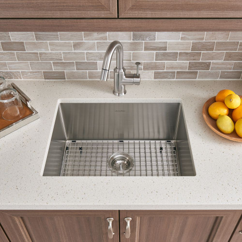 23" Single Basin Kitchen Sink for Undermount Installations with Drain in Stainless Steel