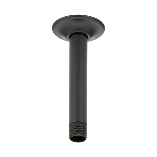 Brizo RP48985BL 6in Ceiling Mounted Shower Arm and Flange in Matte Black