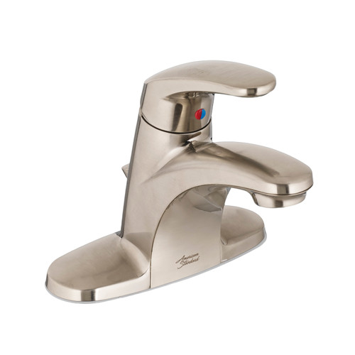 1-Handle Centerset Bathroom Faucet without Drain in Brushed Nickel