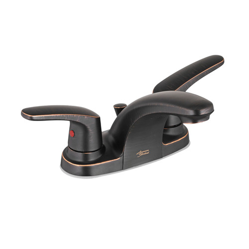 2-Handle 4" Centerset Bathroom Faucet with Pop-Up Drain in Legacy Bronze