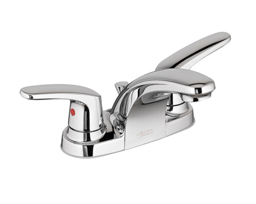 2-Handle 4" Centerset Bathroom Faucet with Pop-Up Drain in Polished Chrome