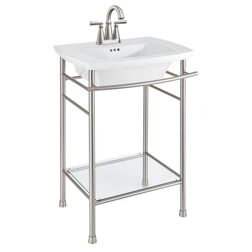 2-Handle 4" Centerset Bathroom Faucet in Brushed Nickel