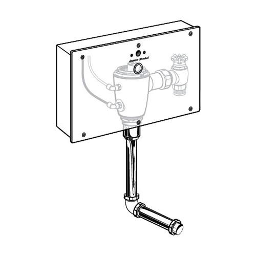 0.125 GPF Concealed Flush Valve with Wall Box for Back Spud Urinal