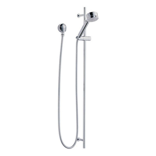 Hand Shower Package Includes Slide Bar, Hose, and Wall Supply in Polished Chrome
