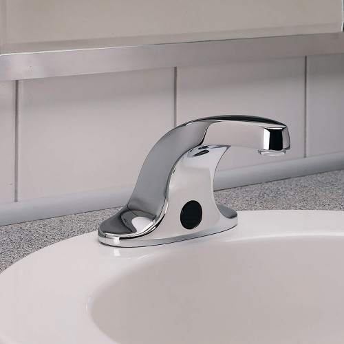 0.5 GPM Base Model Gooseneck Bathroom Faucet with IC Proximity Sensor in Polished Chrome
