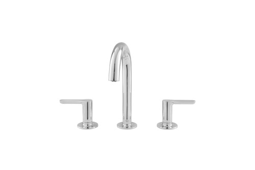 Widespread Faucet with SC Drain and Lever Handles in Polished Chrome