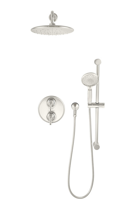 18" Wall Mount Right Angle Shower Arm in Polished Nickel