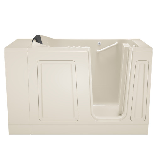 30-in. x 51-in. Walk-In Air Spa and Whirlpool Massage Bathtub with Right-Hand Drain in Linen