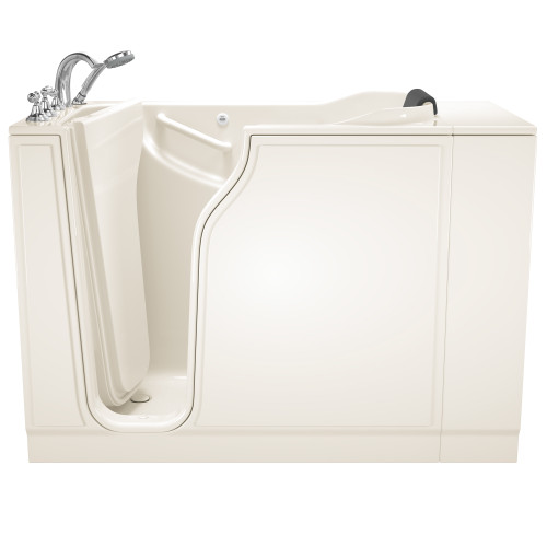 American Standard 3052.109.SLL 30-in. x 52-in. Walk-In Soaking Bathtub with Left-Hand Drain and Tub Faucet in Linen