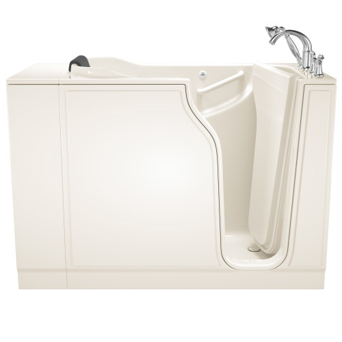 American Standard 3052.609.WRL 30-in. x 52-in. Walk-In Whirlpool Massage Bathtub with Right-Hand Drain and Tub Faucet in Linen
