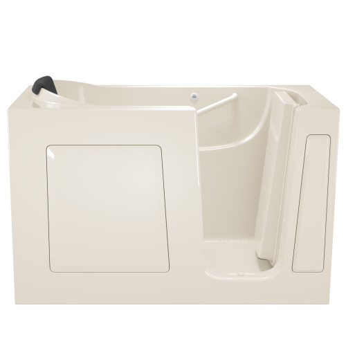 30-in. x 60-in. Walk-In Whirlpool Massage Bathtub with Right-Hand Drain in Linen