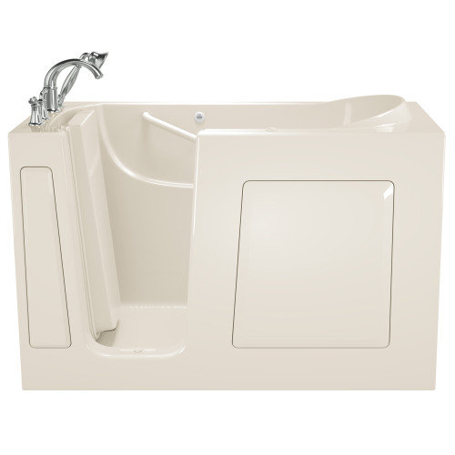 American Standard 3060.509.ALL 30-in. x 60-in. Walk-In Air Spa Bathtub with Left-Hand Drain and Tub Faucet in Linen