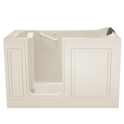 32-in. x 60-in. Walk-In Air Spa and Whirlpool Massage Bathtub with Left-Hand Drain in Linen
