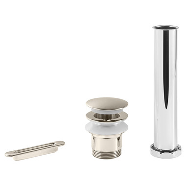 Drain and Overflow Kit in Polished Nickel