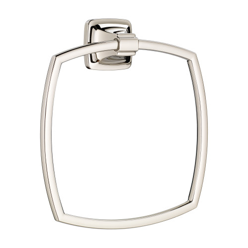 Single Post Towel Ring in Polished Nickel