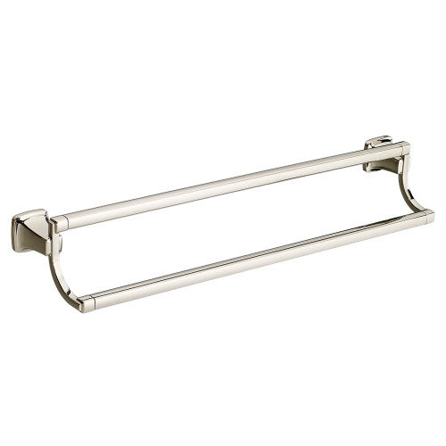 24" Double Towel Bar in Polished Nickel