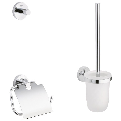 Grohe 40407001 Essentials 3-in-1 City Restroom Accessories Set