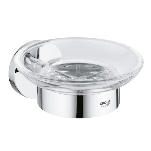 Grohe 40444001 Essentials Soap Dish with Holder in Starlight Chrome