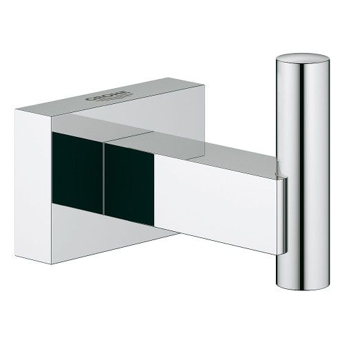Grohe 40511001 Essentials Cube Robe Hook in Starlight Chrome