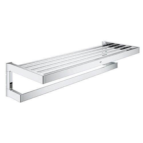 Grohe 40804000 Selection Cube 22" Multi Bath Towel Rack in StarLight Chrome