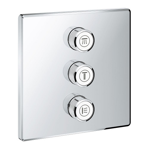 Grohe 29127000 Grohtherm SmartControl Triple Volume Control Trim in StarLight Chrome