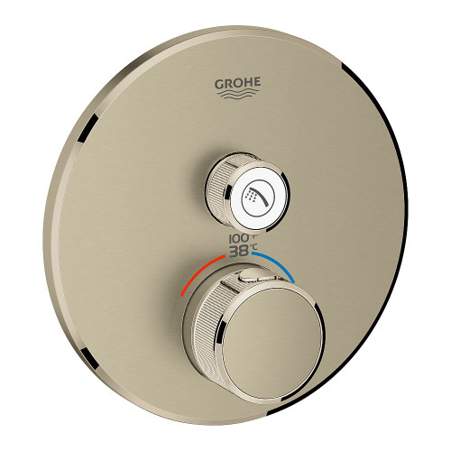 Grohe 29136EN0 Grohtherm SmartControl Single Function Thermostatic Trim with Control Module in Brushed Nickel