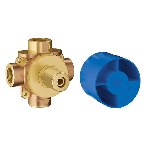 Grohe 29903000 Non Rapido 3-Way Diverter Rough-In Valve (Shared Functions) in StarLight Chrome