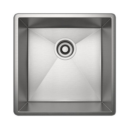 Rohl RSS1515SB Single Bowl Bar/Food Prep/Kitchen Sink in Brushed Stainless Steel