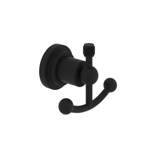 Rohl A1481IWMB Double Robe Hook in Matte Black