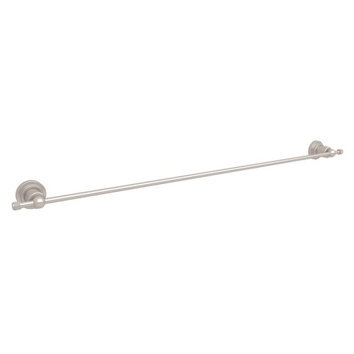 Rohl A1489IWSTN 30-in Single Towel Bar in Satin Nickel