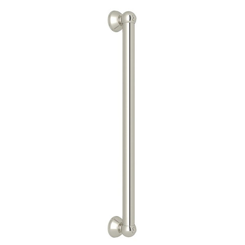 Rohl 1251PN 24-in Decorative Grab Bar in Polished Nickel