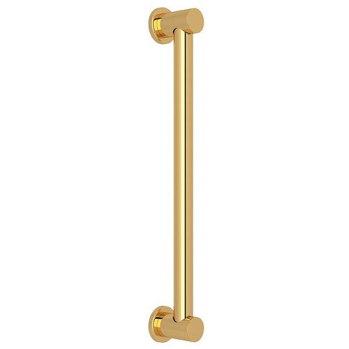 18-in Decorative Grab Bar in Italian Brass