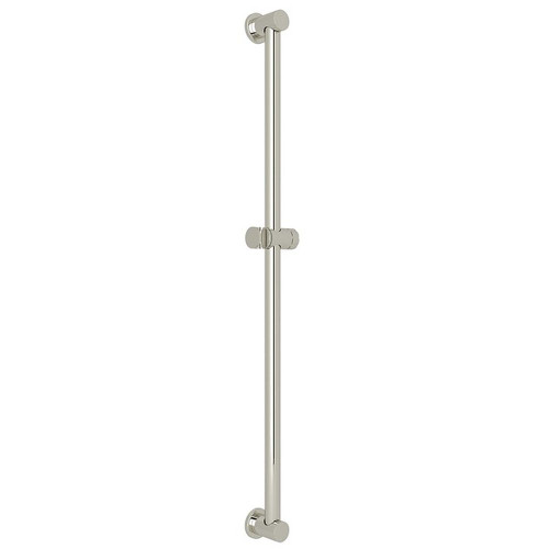 42-in Decorative Grab Bar with Knob Handle Slider in Polished Nickel