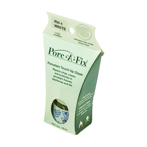 Porc-A-Fix Porcelain Repair Touch Up Glaze Kit in White for Allia Porcelain or Fireclay Sinks