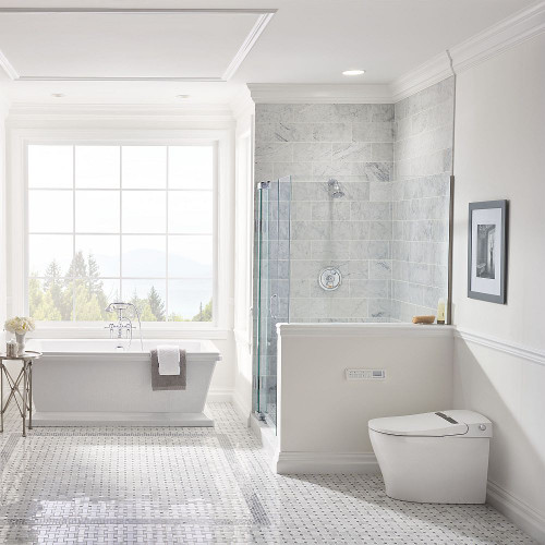 DXV AT200 LS SpaLet Integrated Electronic Bidet Toilet, in Canvas White