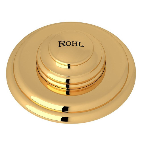 Decorative Luxury Air Activated Switch Button for Waste Disposal in Italian Brass