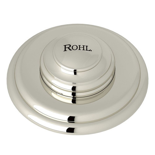 Decorative Luxury Air Activated Switch Button for Waste Disposal in Polished Nickel
