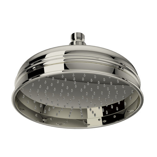 Rohl 1037/8PN 9-in Rain Showerhead, Polished Nickel