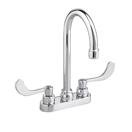 Centerset 1.5 GPM Lavatory Faucet with Limited Swivel Spout and Wrist Blade Handles in Chrome