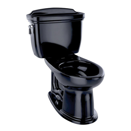 1.6 GPF Two Piece Elongated Toilet - Seat Not Included in Ebony