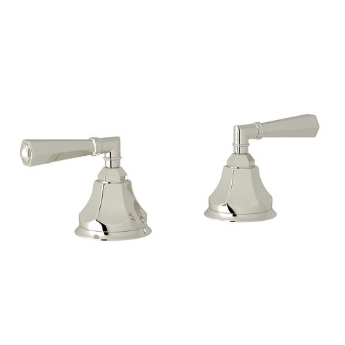 Rohl A7922LMPN 3/4-in Hot and Cold Sidevalves Set with Metal Lever in Polished Nickel