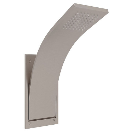 Integrated Shower Arm and Showerhead in Satin Nickel