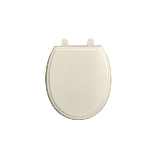 Round Closed-Front Toilet Seat with Soft Close, Grip Tight and Quick Release in Linen