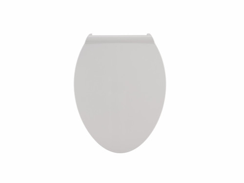 Elongated Toilet Seat with Trivantage in White
