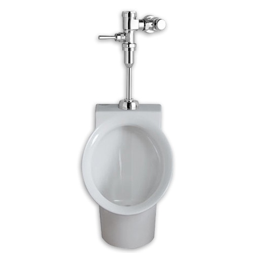 0.125 GPF Urinal System with Manual Flush Valve in White