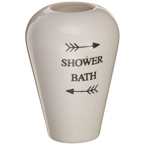 White Porcelain Insert for Diverter Lever