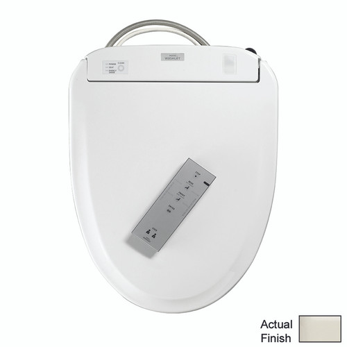 Toto SW573#12 Round Closed Front Toilet Seat with Lid and Washlet with eWater+ in Sedona Beige