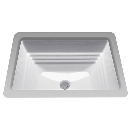 18-1/2-in Undermount Bathroom Sink with Overflow in Colonial White