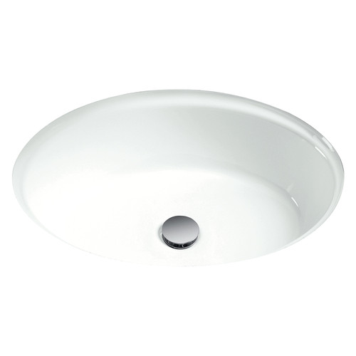 18-3/4-in Undermount Bathroom Sink with Overflow in Cotton